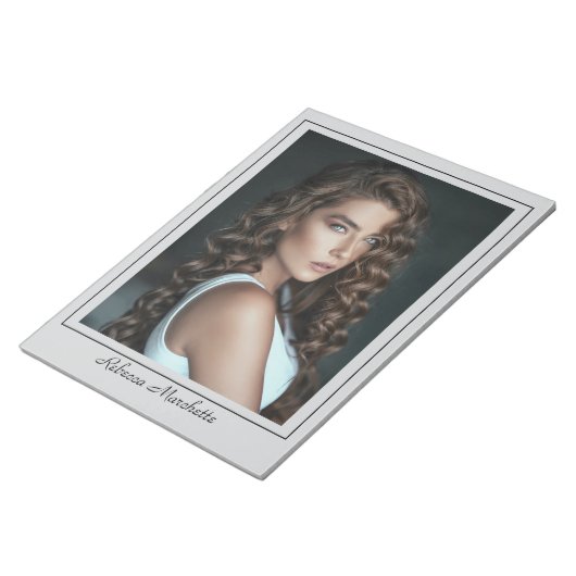 Borderline Actor Talent Photo Notepad Notizblock (angewinkelt)
