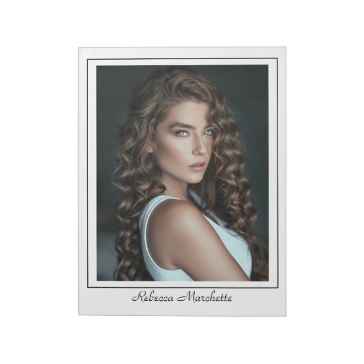 Borderline Actor Talent Photo Notepad Notizblock (Rotiert)