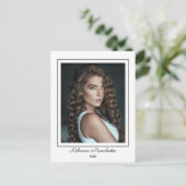 Borderline Akteur Talent Promo Foto Postkarte (Stehend Vorderseite)