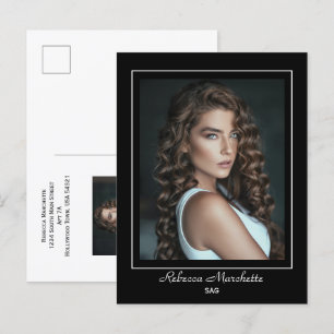 Borderline Akteur Talent Promo Foto Postkarte