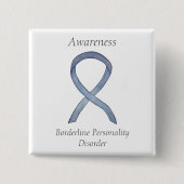 Borderline Personality Disorder (BPD) Ribbon-Butto Button (Vorderseite)