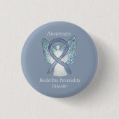 Borderline Personality Disorder (BPD) Ribbon-Butto Button (Vorderseite)