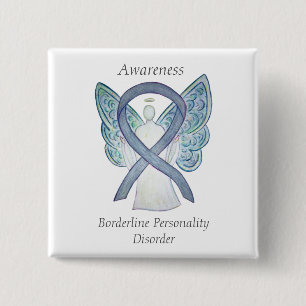 Borderline Personality Disorder (BPD) Ribbon-Butto Button