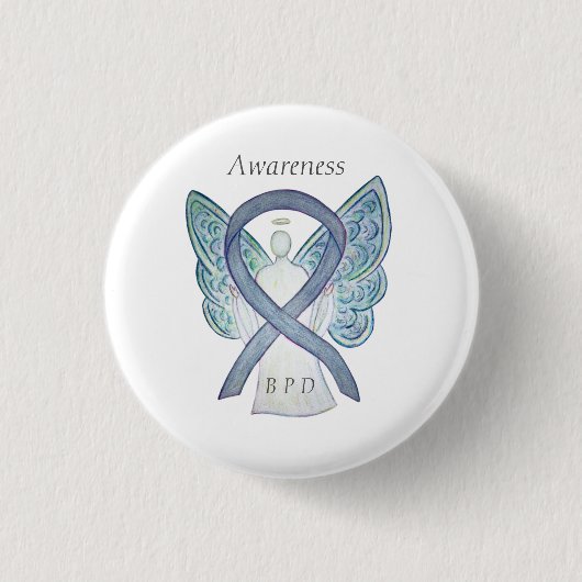 Borderline Personality Disorder (BPD) Ribbon-Butto Button (Vorderseite)