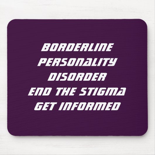 Borderline-Persönlichkeitsstörung Mousepad (Vorne)