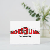 Borderline-Persönlichkeitsstörung Postkarte (Stehend Vorderseite)