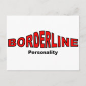 Borderline-Persönlichkeitsstörung Postkarte (Vorderseite)