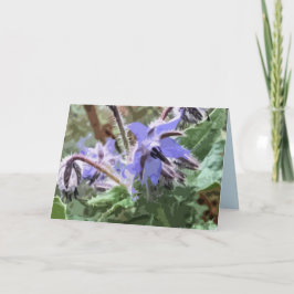 Bordestar-Blume-Holzblock-Effekt-Blindkarte