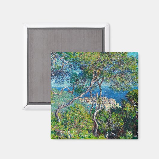 Bordighera von Claude Monet Magnet (Vorderseite/Rückseite)