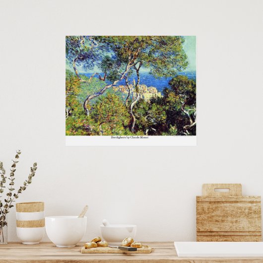 Bordighera von Claude Monet Poster (Küche)