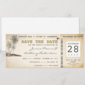 Bordkartentickets zum Speichern des Datums Save The Date (Vorne/Hinten)