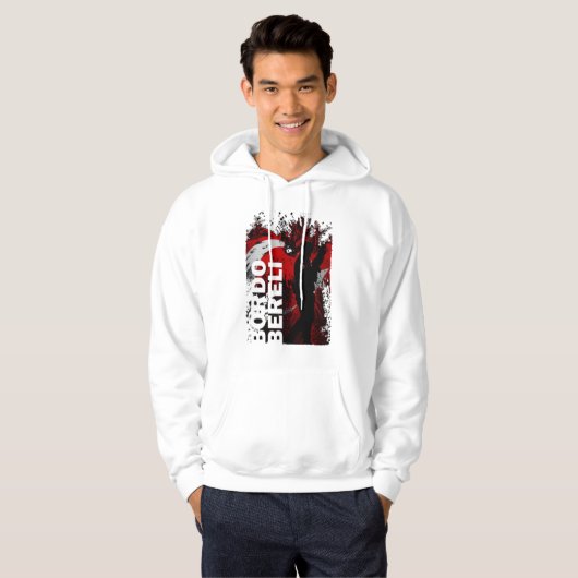 Bordo Bereli Türkische Spezialeinheit Design Hoodie (Vorne ganz)