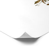 Bordo Peach Wine Degustation Brautparty Willkommen Poster (Ecke)