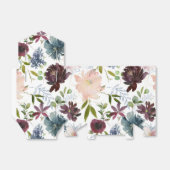 Bordo und Hochzeiten von Navy-Floral Geschenkschachtel (Ungefaltet)