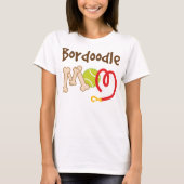 Bordoodle Hundezucht-Mama-Geschenk T-Shirt (Vorderseite)