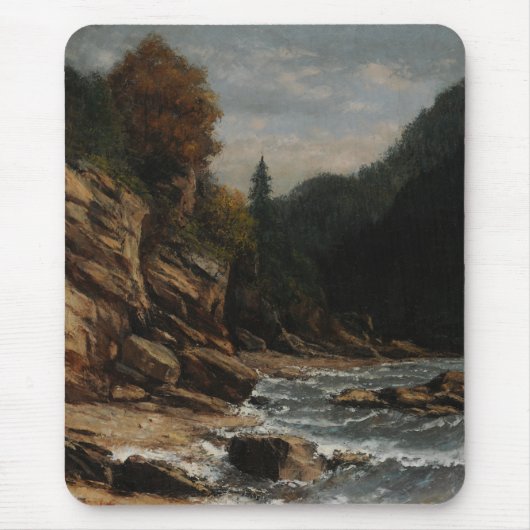Bords du lac Léman - Gustave Courbet Mousepad (Vorne)