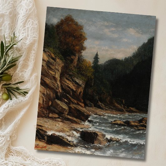 Bords du lac Léman - Gustave Courbet Postkarte