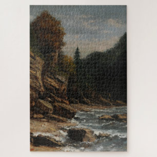 Bords du lac Léman - Gustave Courbet Puzzle