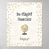 Bordsnacks Brautparty-Zeichen Poster (Vorne)