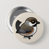 Boreal Chickadee Button (Vorne & Hinten)
