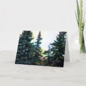Boreal Forest Trees Canada Künstlerisch Artistic C Karte (Vorderseite)