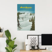 Boreal Mountain Ski Resort Reiseplakat Poster (Heimbüro)