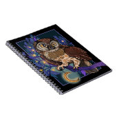 Boreal Night Tree Owl Notebook Notizblock (Rechte Seite)