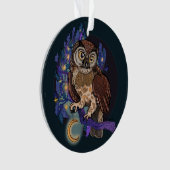 Boreal Night Tree Owl Ornament (Vorderseite)
