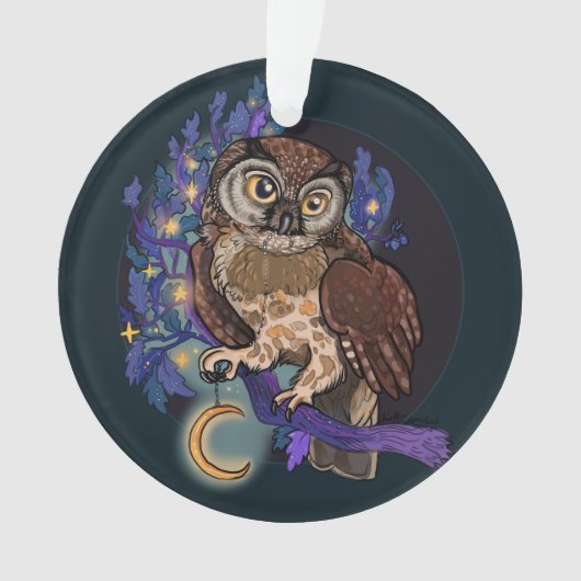 Boreal Night Tree Owl Ornament (Vorderseite)