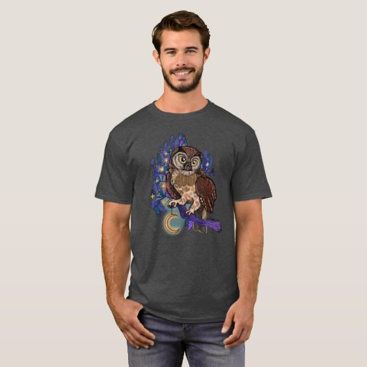 Boreal Night Tree Owl T - Shirt (Vorne ganz)