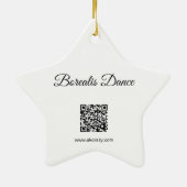 Borealis Dance Keramik Ornament (Hinten)