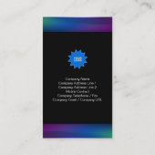 Borealis Lights Lila Blue Green Business Card Visitenkarte (Rückseite)