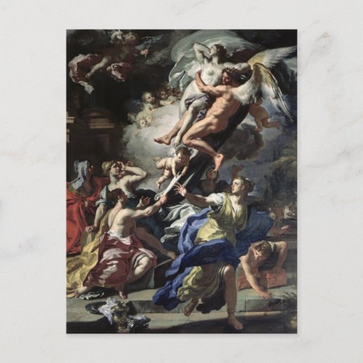 Boreas entführt Oreithyia Postkarte (Vorderseite)