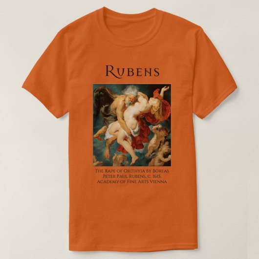 Boreas entführt Orithyia Rubens 1 T-Shirt (Design vorne)