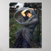 Boreas Pre-Raphaelite Poster von John W. Waterhous (Vorne)