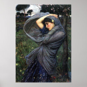 Boreas Pre-Raphaelite Poster von John W. Waterhous