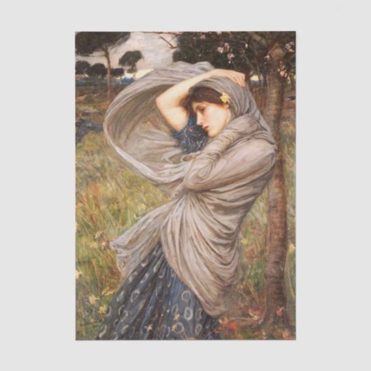 Boreas von John William Waterhouse Seidenpapier (Vorderseite)