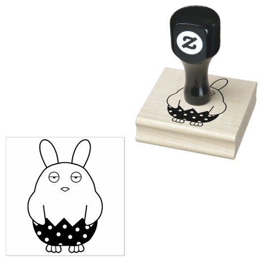 Bored Bunny Chick 02 Gummistempel (Stempel)