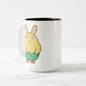 Bored Bunny Chick 02 Zweifarbige Tasse (Vorderseite Links)