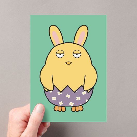 Bored Bunny Chick 03 Acryleinladungen (Insitu (Handheld))