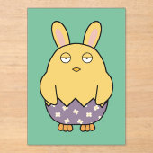 Bored Bunny Chick 03 Acryleinladungen (Vorderseite)