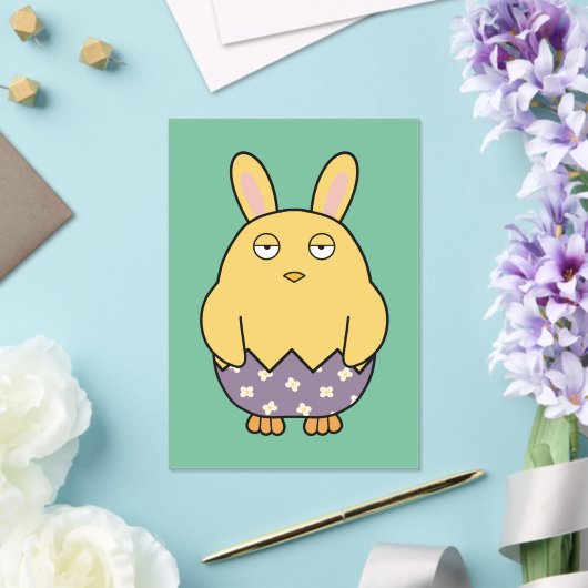 Bored Bunny Chick 03 Acryleinladungen (In Situ (Hochzeit))