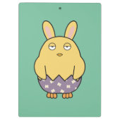 Bored Bunny Chick 03 Klemmbrett (Rückseite)