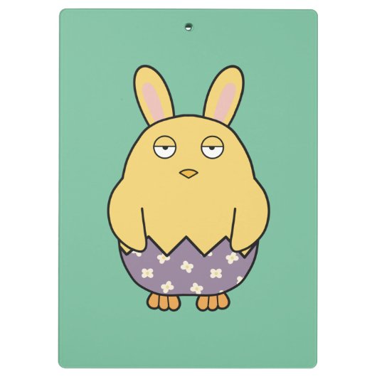 Bored Bunny Chick 03 Klemmbrett (Rückseite)