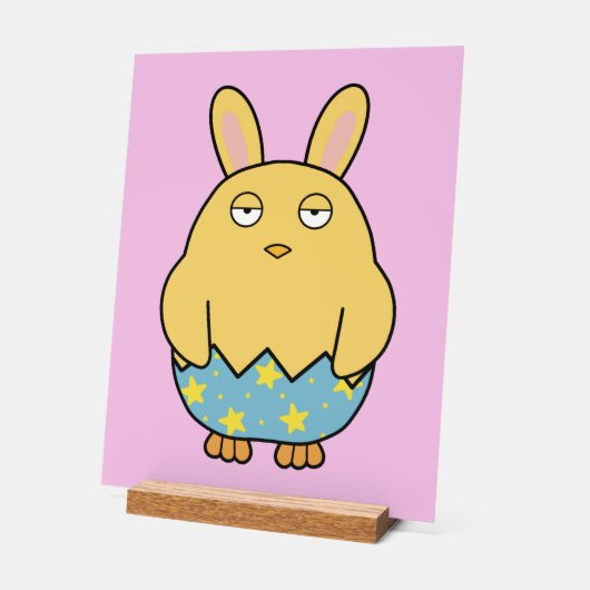 Bored Bunny Chick 04 Acrylschild (Winkel)