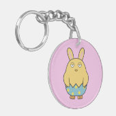 Bored Bunny Chick 04 Schlüsselanhänger (Vorderseite links)