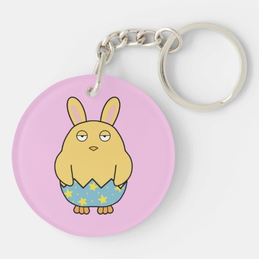 Bored Bunny Chick 04 Schlüsselanhänger (Rückseite)