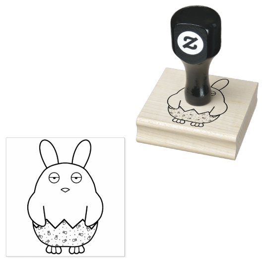 Bored Bunny Chick Gummistempel (Stempel)