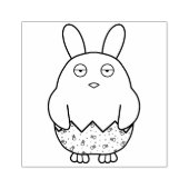 Bored Bunny Chick Gummistempel (Prägung)