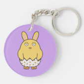 Bored Bunny Chick Schlüsselanhänger (Rückseite)